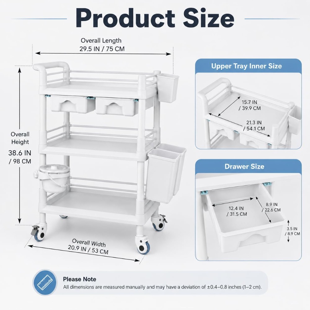Rolling Utility Cart, Medical  - Medical Lab Officer recension och pris