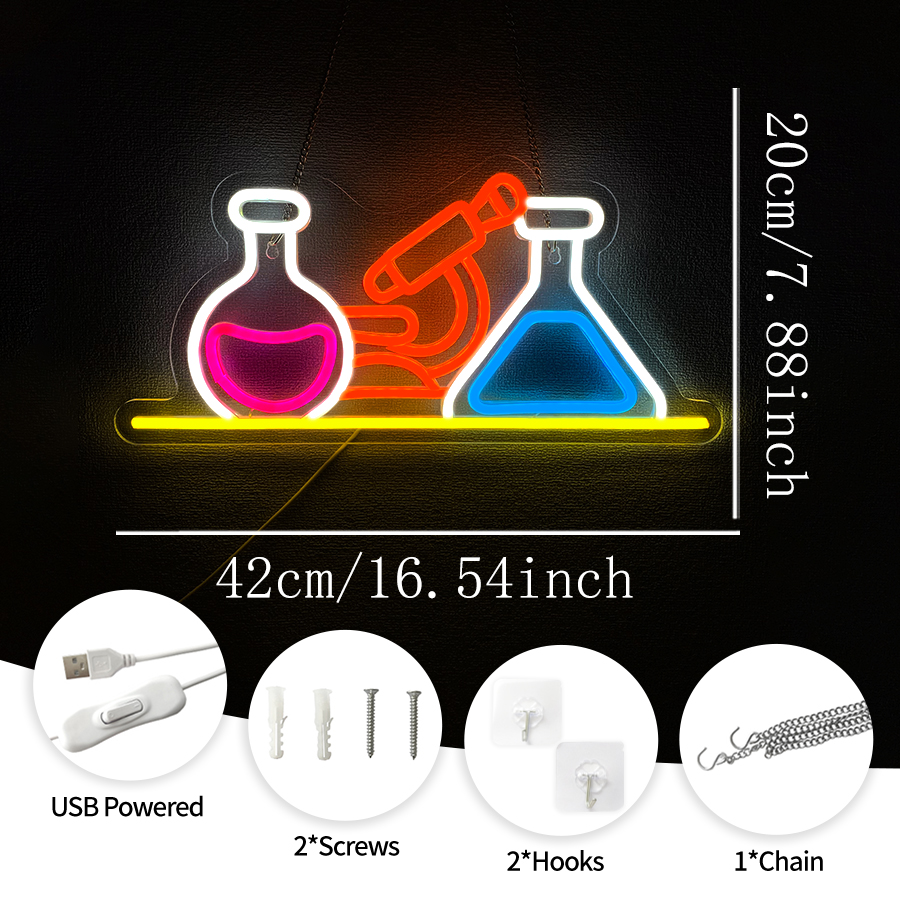 Science Laboratory Neon Sign F - Medical Lab Officer recension och pris