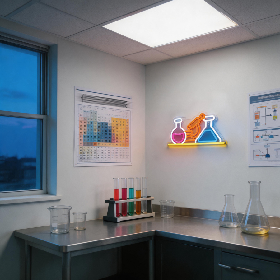 Science Laboratory Neon Sign F - Medical Lab Officer recension och pris