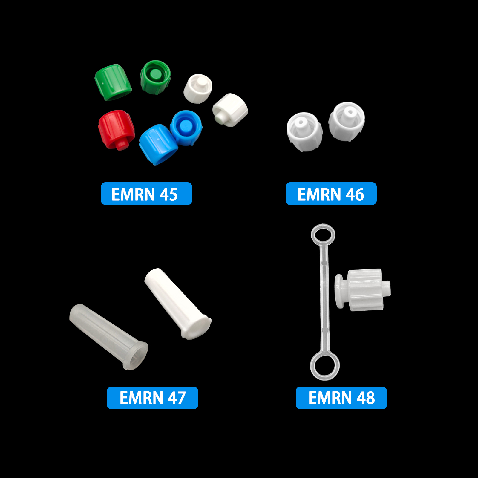 500pcs Male Luer Caps Hole for - Medical Lab recension och pris